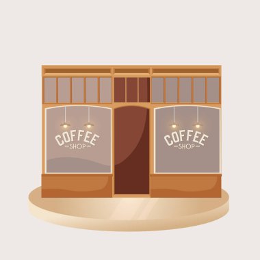 Issız bir sokak kahvecisi.