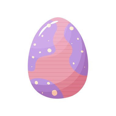 İzole edilmiş pembe paskalya yumurtası sembolü bayramı