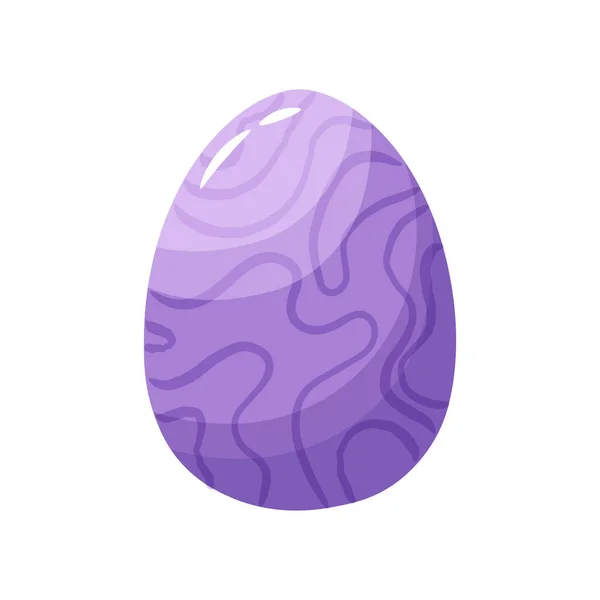 Símbolo isolado de ovo de páscoa roxa — Vetor de Stock