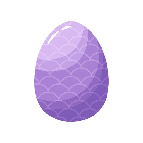 Isolated Purple easter egg symbol holiday — Stock Vector