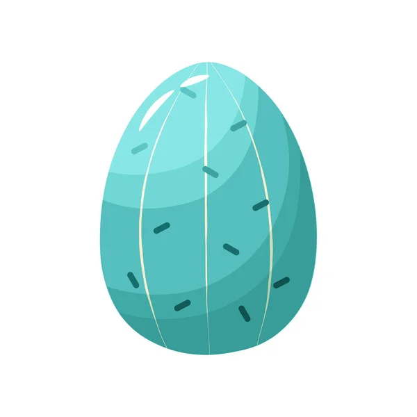 Aislado azul Pascua huevo símbolo vacaciones — Vector de stock