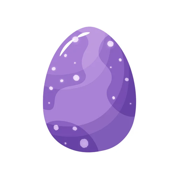 Isolated Purple easter egg symbol holiday — Stock Vector