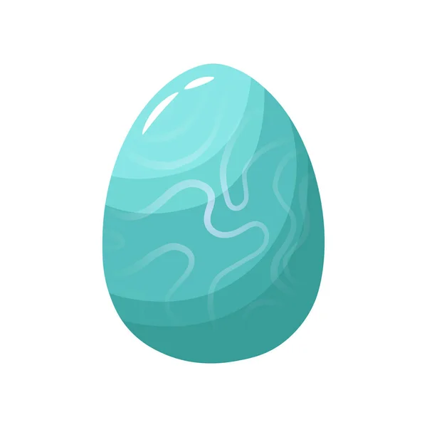 Изолированное голубое пасхальное яйцо — стоковый вектор