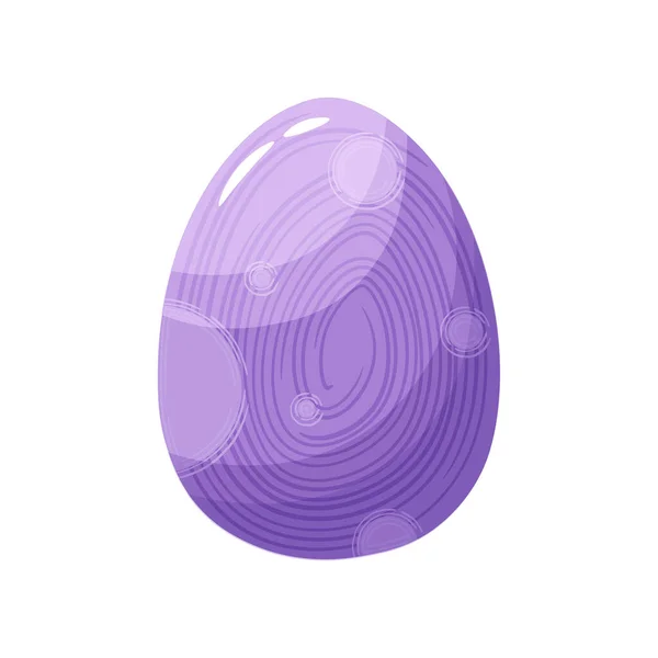 Isolated Purple easter egg symbol holiday — Stock Vector