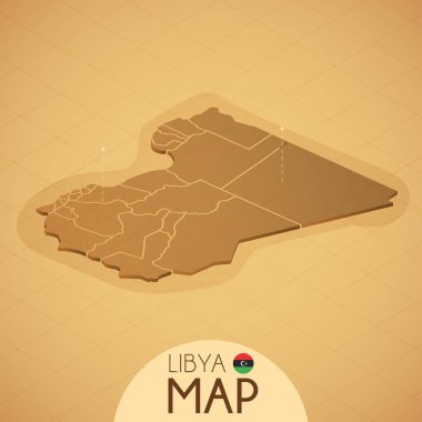 Ülke Libya Haritası eski usul