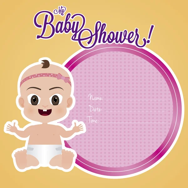 Baby Shower — Stock Vector