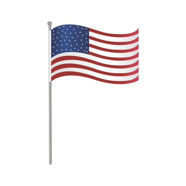 USA vlag — Stockvector