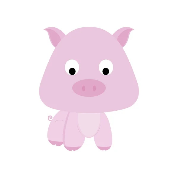 Niedliches Schwein — Stockvektor