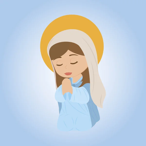 圣母玛利亚 — 图库矢量图片