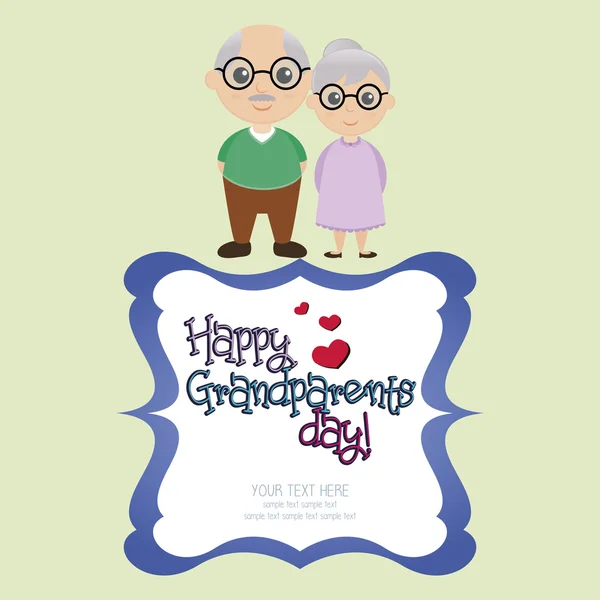 День дедушки и бабушки — стоковый вектор