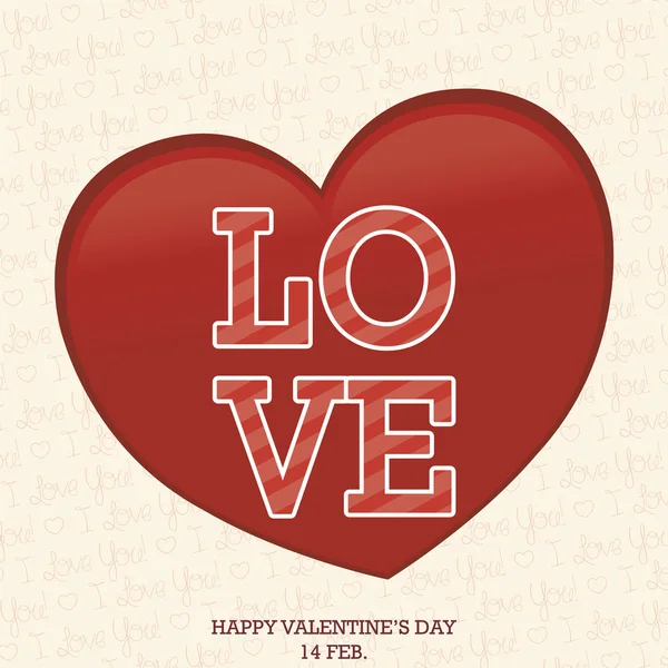 Happy valentine's day — Stock Vector