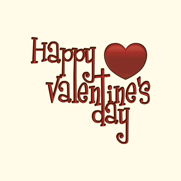 Happy valentine's day — Stock Vector