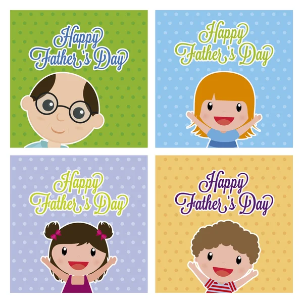 Happy Father's Day — Stock Vector