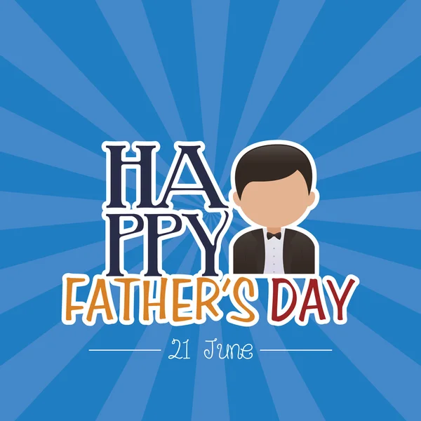 Happy father's day — Stock Vector