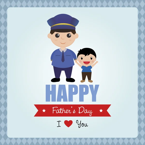 Happy father's day — Stock Vector