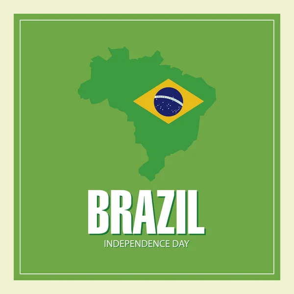 Brazilský den nezávislosti — Stockový vektor