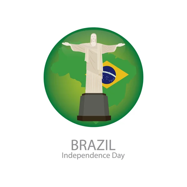 ブラジル独立記念日 — ストックベクタ