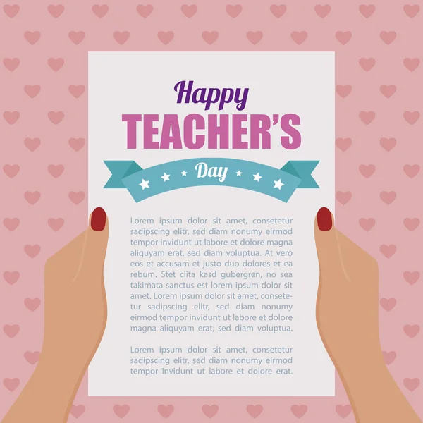 Teacher's Day — Stock Vector