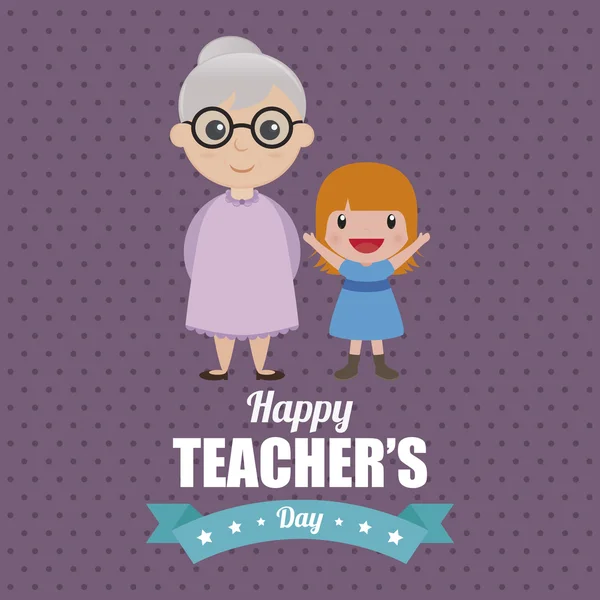Journée de l'enseignant — Image vectorielle