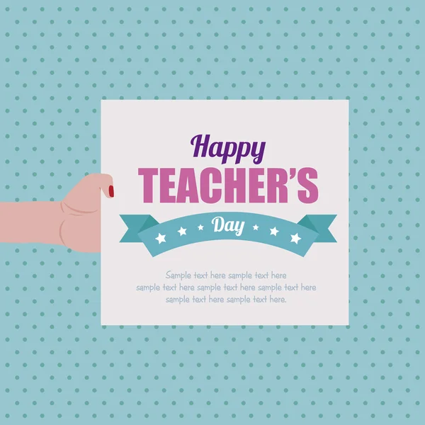 Teacher's Day — Stock Vector