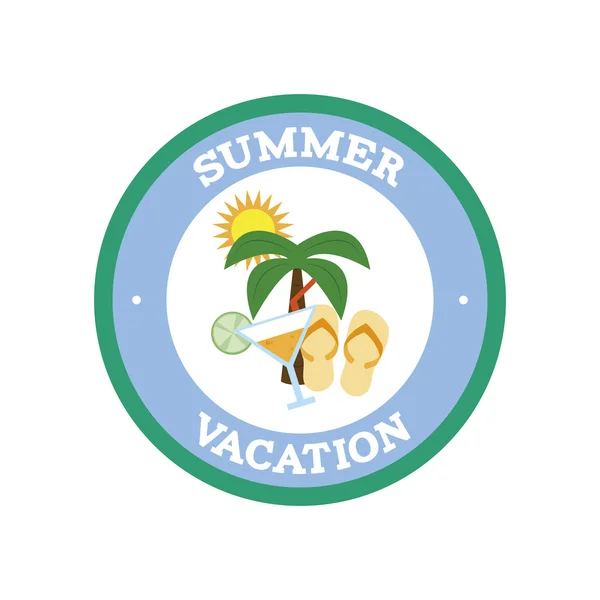 Vacaciones de verano — Vector de stock