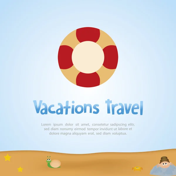 Summer Vacation — Stock Vector