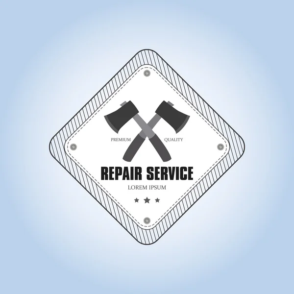Étiquette de réparation — Image vectorielle