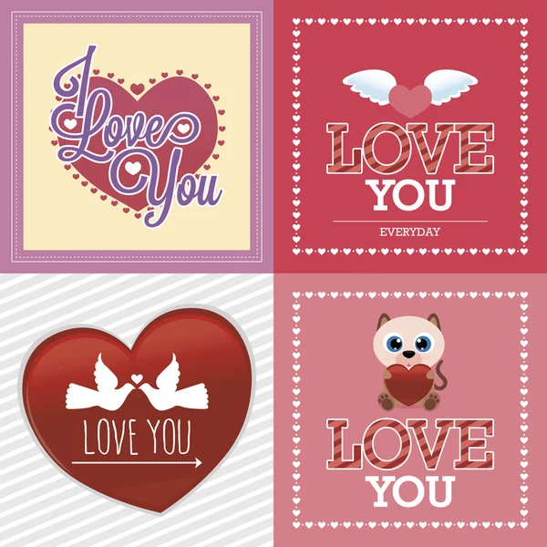 Happy valentine's day — Stock Vector