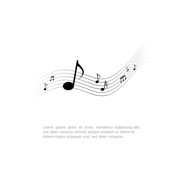 Müzik Notası — Stok Vektör