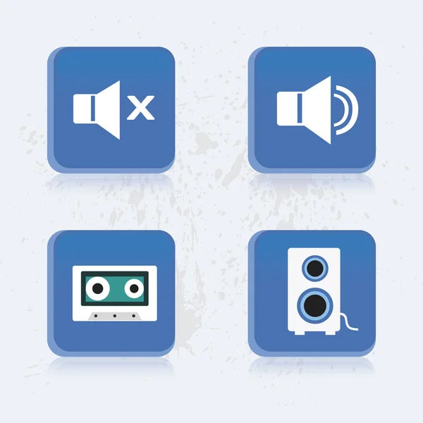 Icono de medios — Archivo Imágenes Vectoriales