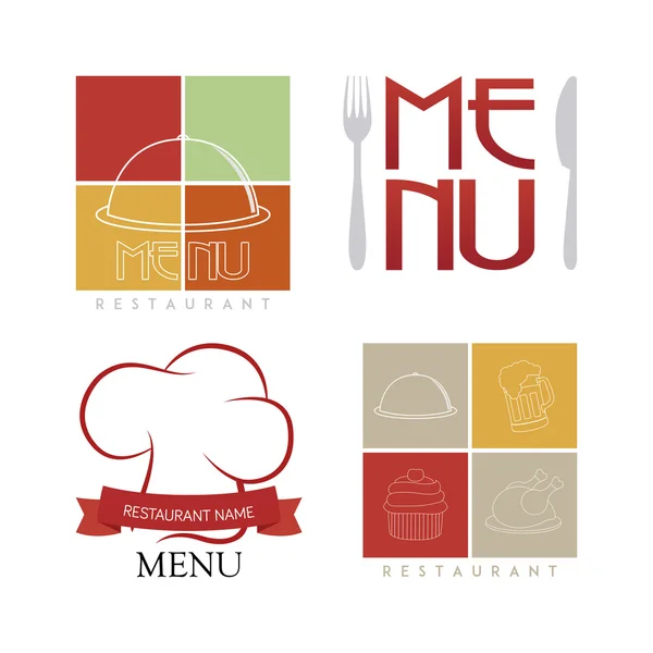 Conception de menu — Image vectorielle