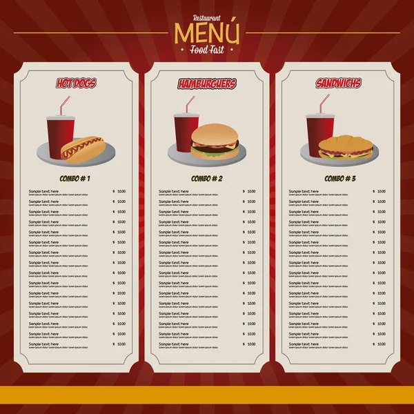 Menu — Image vectorielle