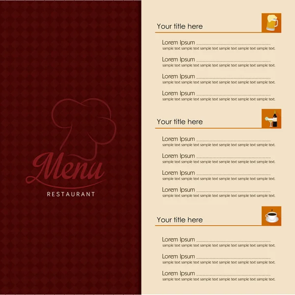 Menu — Image vectorielle