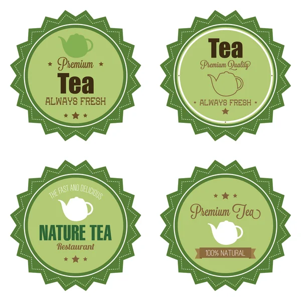 Premium çay — Stok Vektör