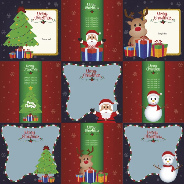 圣诞套 — 图库矢量图片