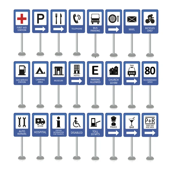 Señales de tráfico — Archivo Imágenes Vectoriales