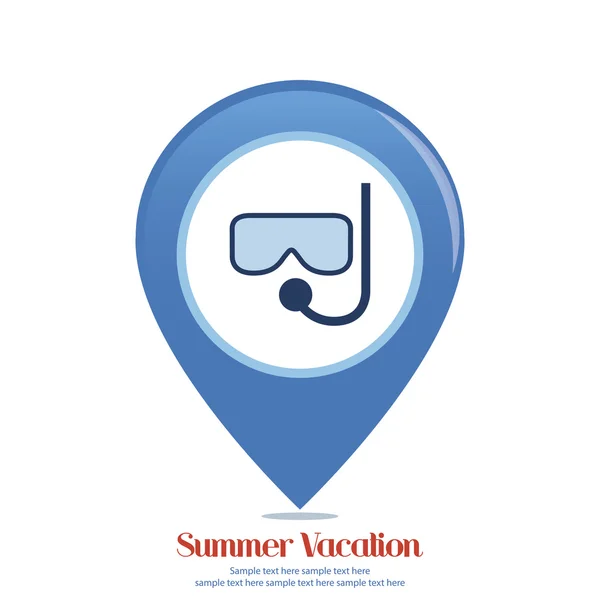 Vacaciones de verano — Vector de stock