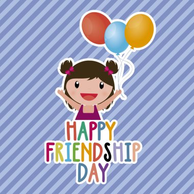 Renkli dostluk gün arka plan