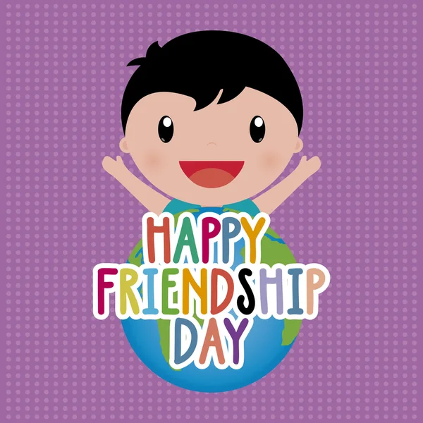 Colored Friendship day background — Stock Vector