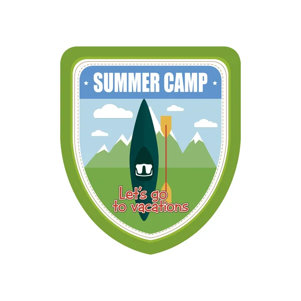 Объекты летнего лагеря — стоковый вектор