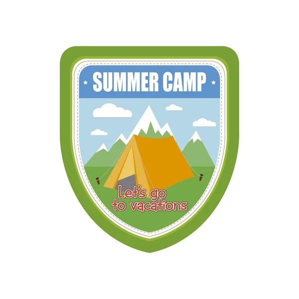 Объекты летнего лагеря — стоковый вектор