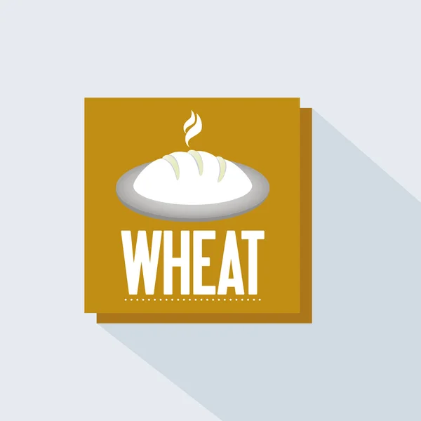 Étiquettes isolées pour le blé — Image vectorielle