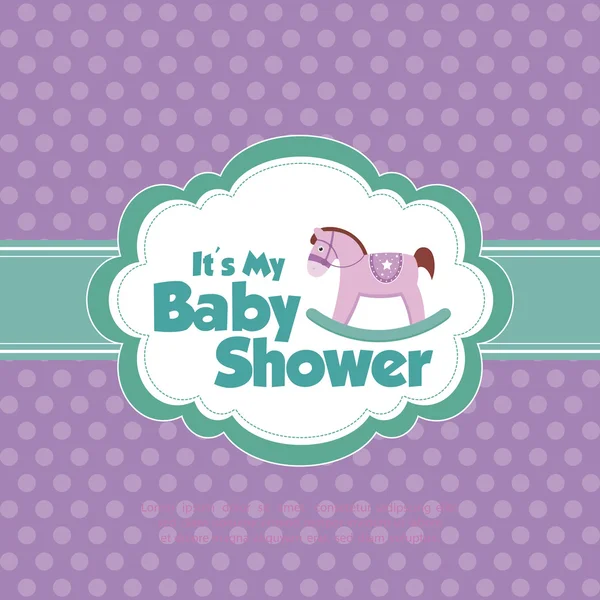 Bebé ducha fondo — Vector de stock