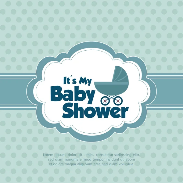 Baby doccia sfondo — Vettoriale Stock