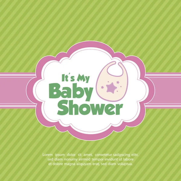 Baby doccia sfondo — Vettoriale Stock