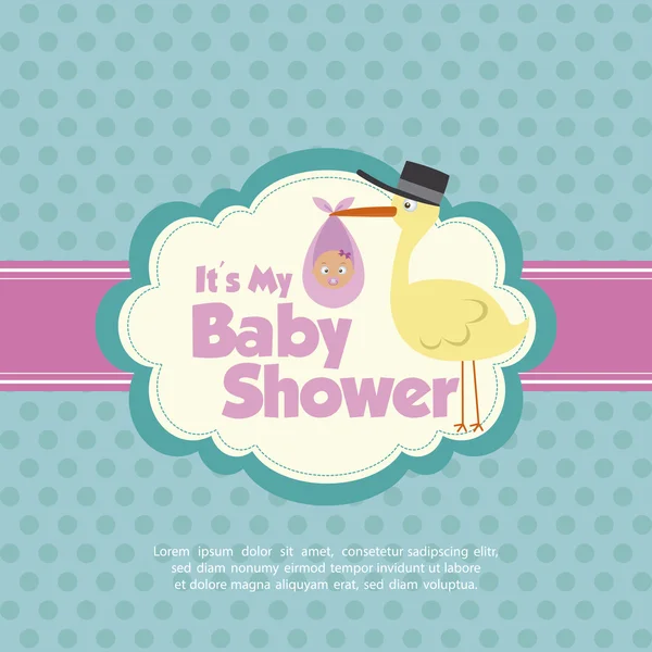 Baby shower Background — Stock Vector