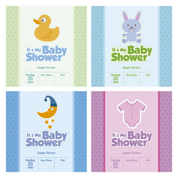 Baby Shower Background — Stock Vector