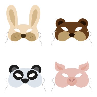 İzole hayvan maskesi