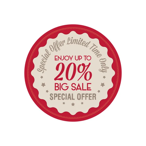 Big Sale Label — Stock Vector