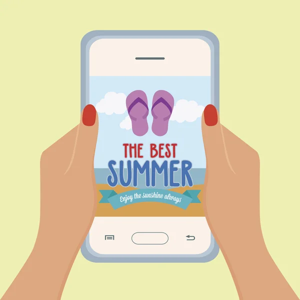 Promoción de vacaciones de verano — Vector de stock